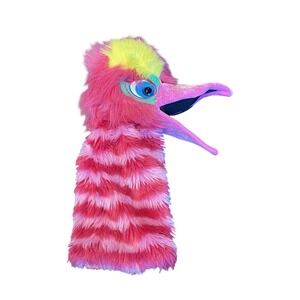 The Puppet Company Pink Snapper Bird Hand Puppet L Squeaker 18" Fizzle